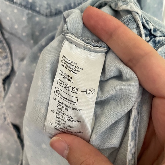 H&M Polka Dot Chambray Tunic - Picture 3 of 11